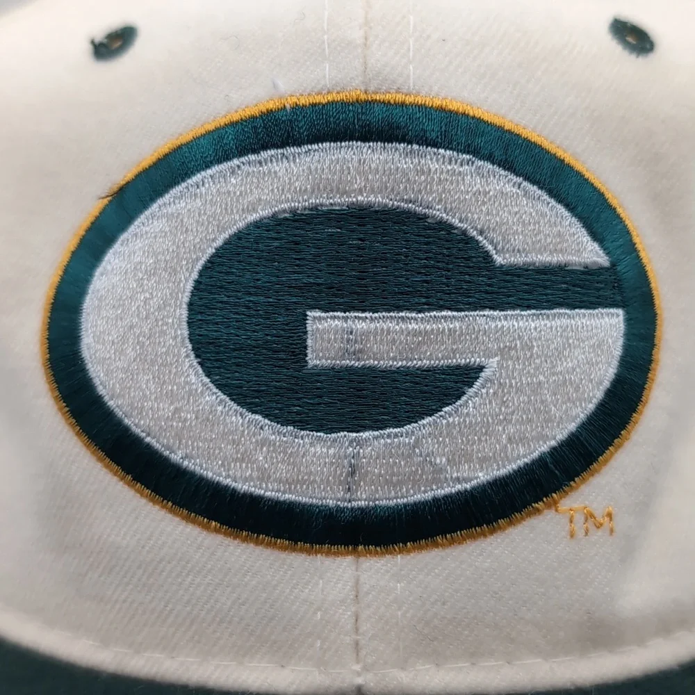 Starter| NWT NFL Vintage White Green Bay Packers Wool Sports Cap Snap Back - Picture 3 of 15